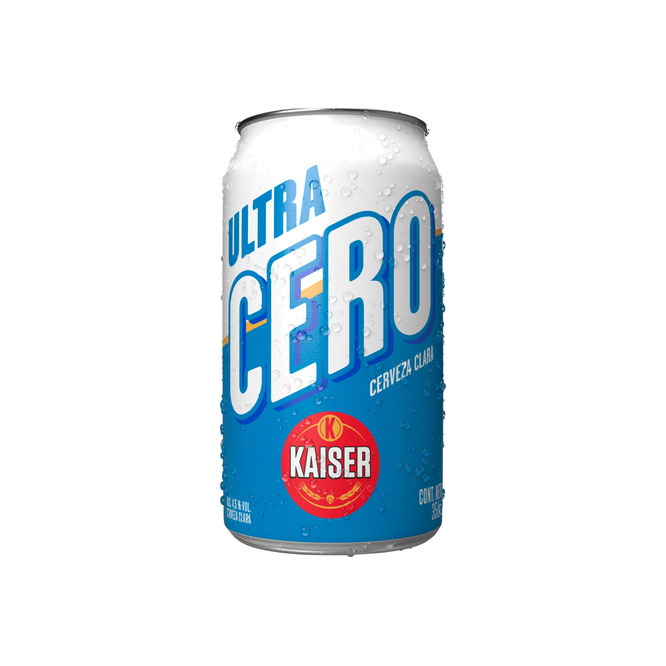 Cerveza ultra cero en lata Kaiser 350 ml