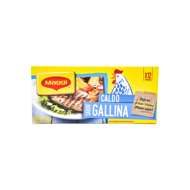 Caldo de Gallina en caja Maggi 12 unidades