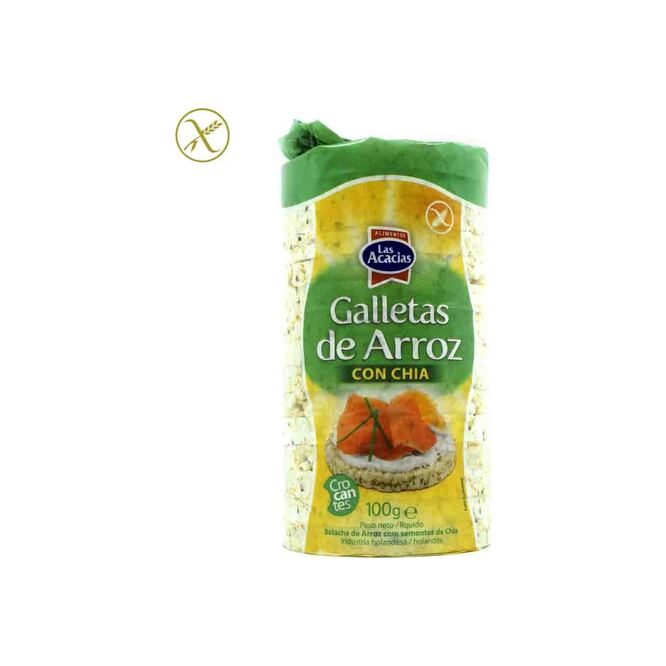Galletas de arroz con chía Las Acacias 100 gramos