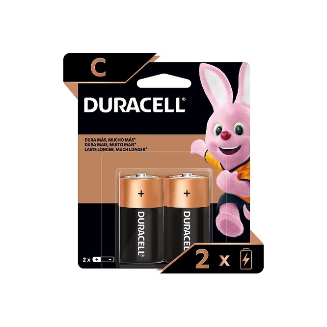 Pila alcalina blíster c mediano Duracell 2 unidades