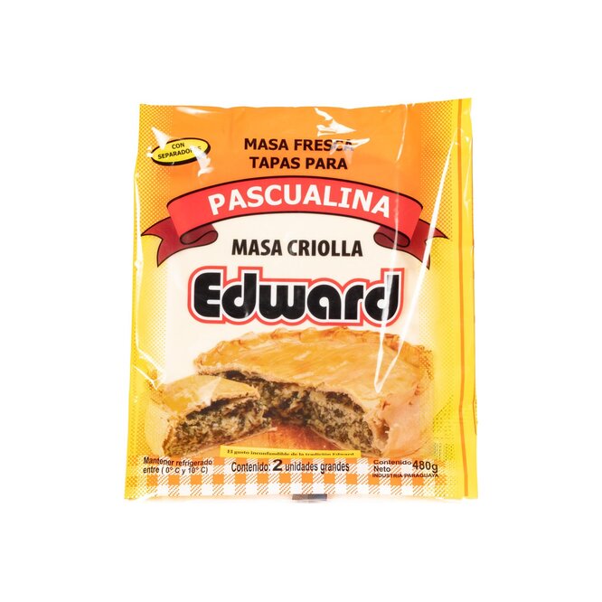 Pascualina masa criolla 2 unidades Edward 480 gramos