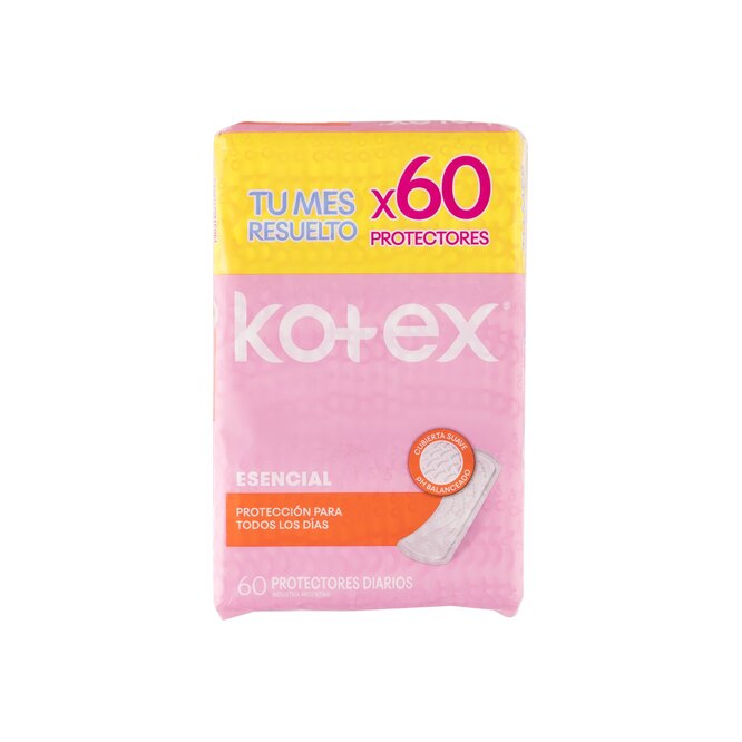 Protector diario esencial Kotex 60 unidades