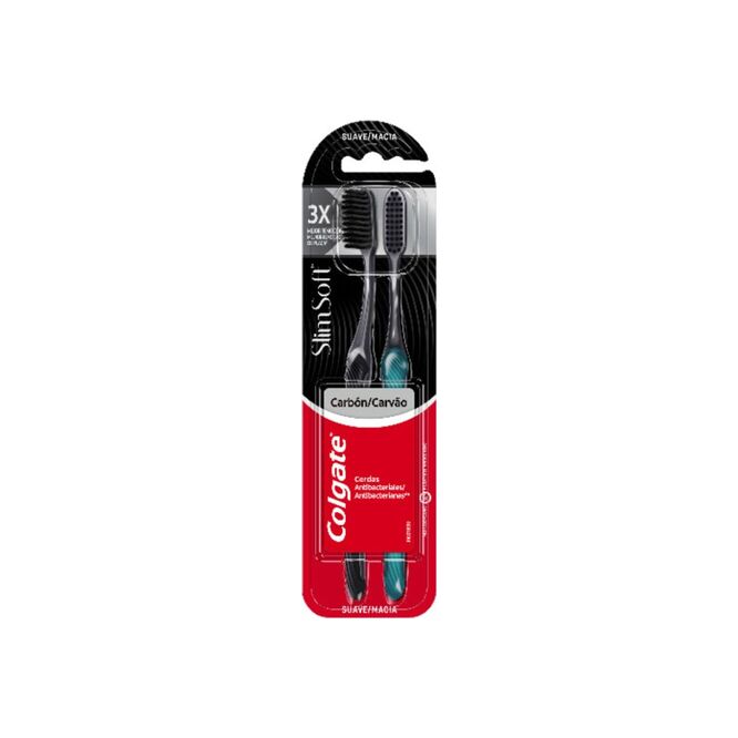 Cepillo dental adulto slimsoft black Colgate
