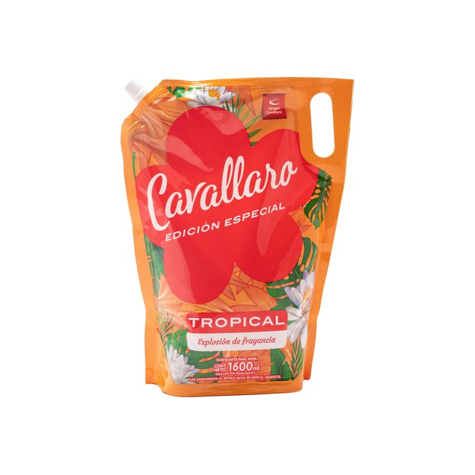 Suavizante para ropa aroma tropical edición especial Cavallaro 1,6 litros