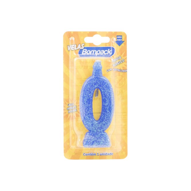 Vela Mágica N° 0 Color Azul Bompack