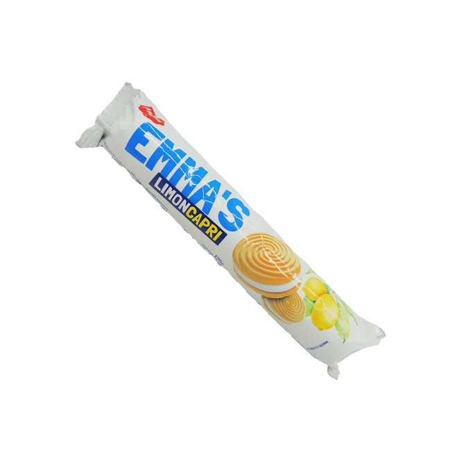 Galletitas rellenas sabor limón paquete Emma´s 125 gramos