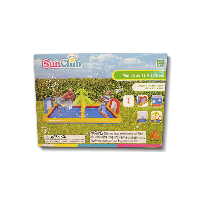 Pileta Inflable multideporte Sunclub 296x205 cm