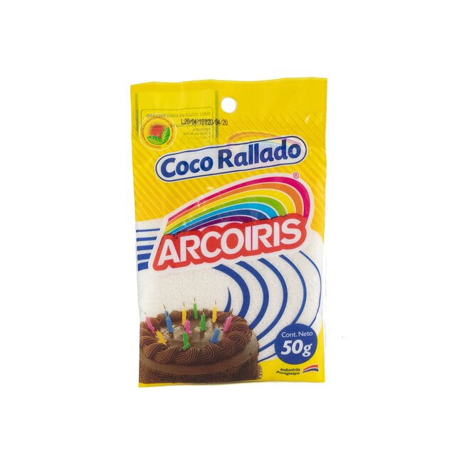 Coco rallado paquete Arcoíris 50 gramos