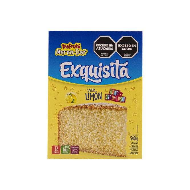 Bizcochuelo de limón Exquisita 540 gramos