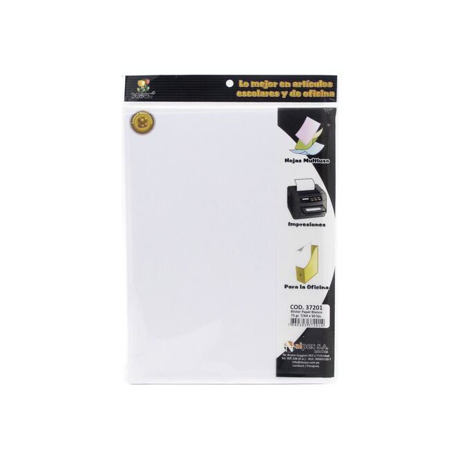 Papel blanco especial 75 gramos Duson 50 Hojas