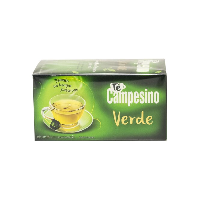 Té verde en saquitos Campesino 25 unidades
