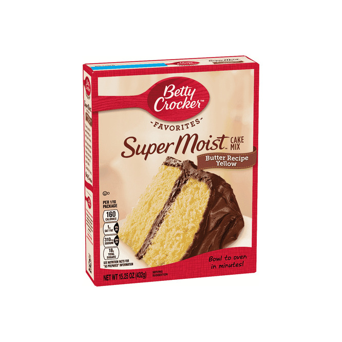 Mezcla cake mix yellow supermoist Betty Crocker 432 gramos