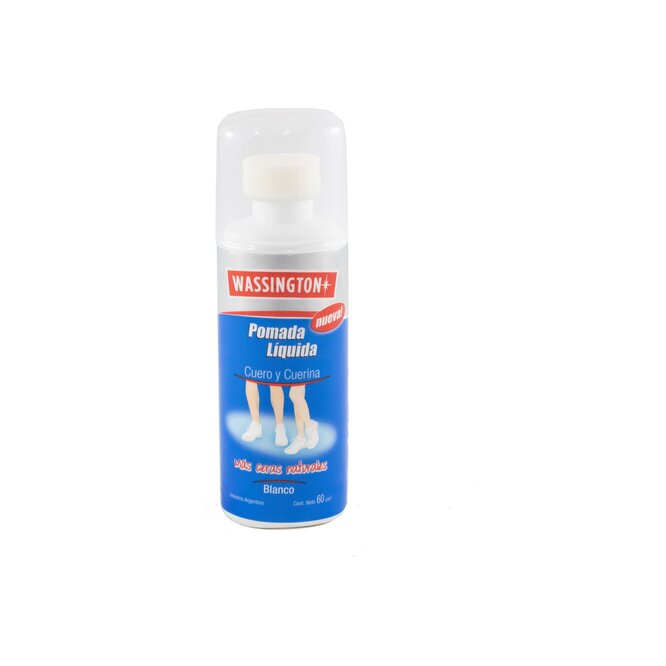 Betún líquido cuero y cuerina blanco Washington 60 ml