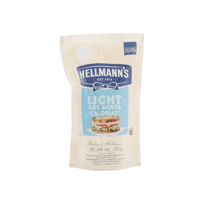 Mayonesa Light en sobre Hellmann’s 475 gramos