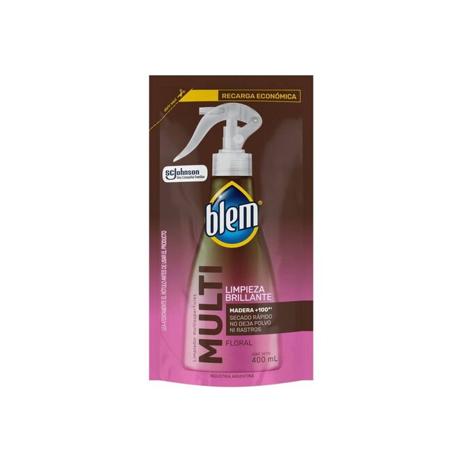 Limpiador multisuperficie fragancia floral recarga Blem 400 ml
