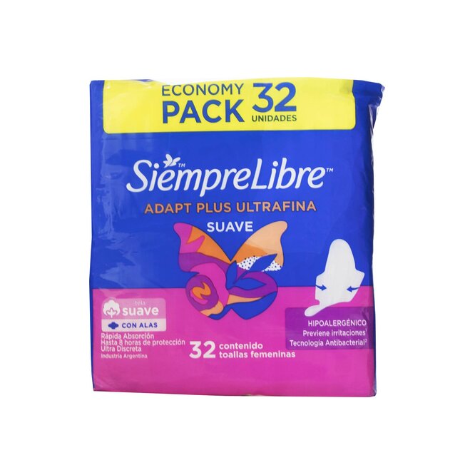 TOALLAS HIG SIEMPRE LIBRE ULTRFINA 32UN