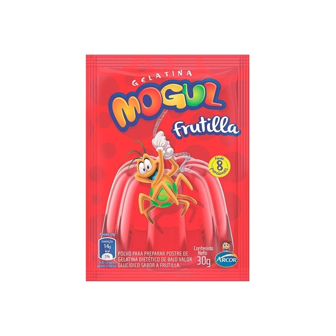MOGUL GELATINA SABOR FRUTILLA 30 GR