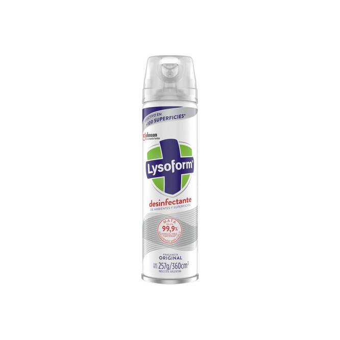 Desinfectante aroma original en aerosol Lysoform 360 ml