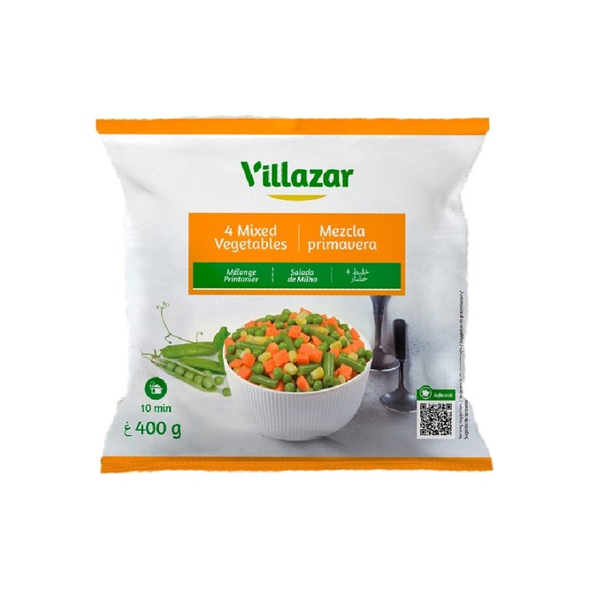 Mezcla verduras congeladas Villazar 400 gramos