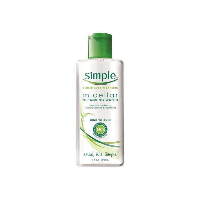Agua micelar limpiadora desmaquillante Simple 198 ml