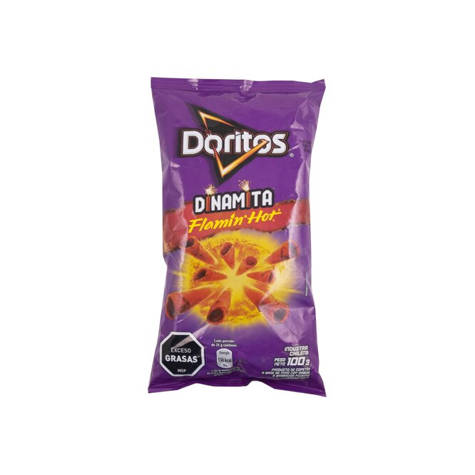 Snacks salado de maíz sabor barbacoa picante en paquete Doritos 100 gramos