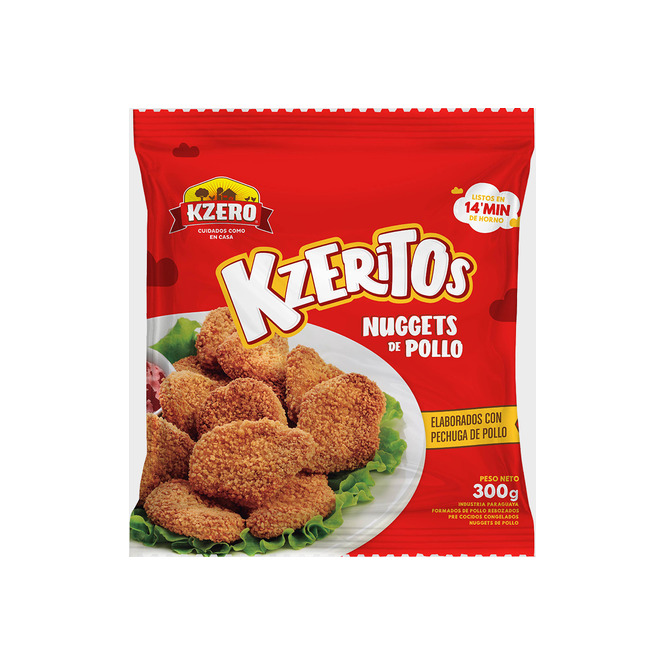 Nuggets de pollo Kzerito Kzero 300 gramos