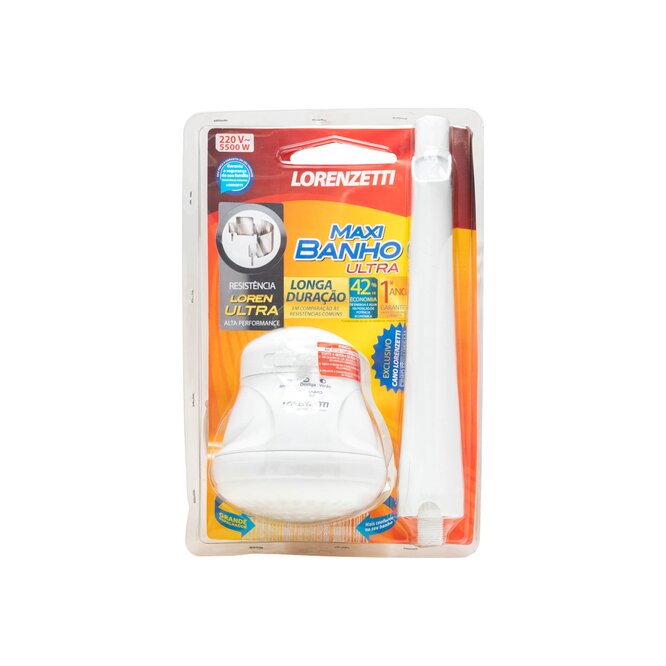 Ducha con caño maxi baño ultra Lorenzetti por unidad