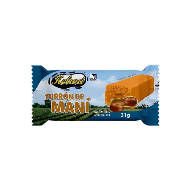 Turrón de maní bolsa Kelwa 31 gramos