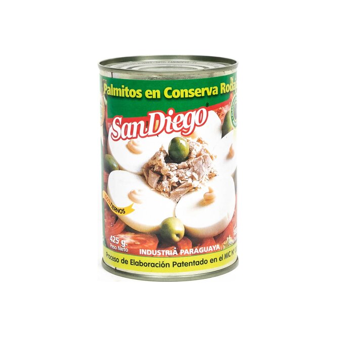 Palmitos en rodaja en lata San Diego 180 gramos