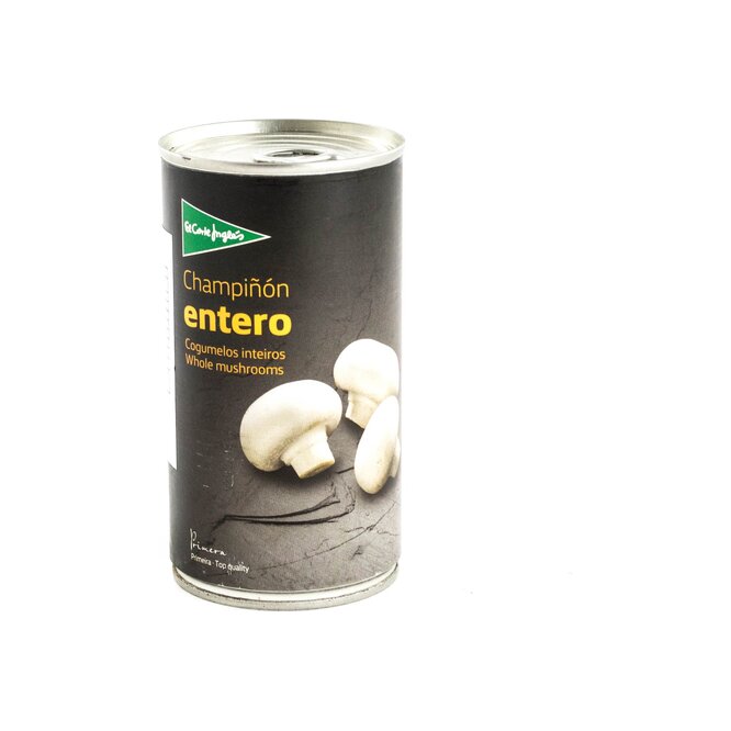 Champiñón entero en lata El Corte Inglés 185 gramos
