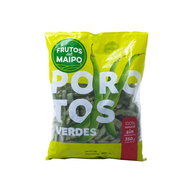 POROTOS VERDES 350GR FRUTOS DEL MAIPO BS