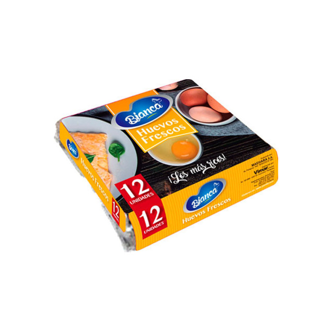 Huevos frescos Bianca 12 unidades