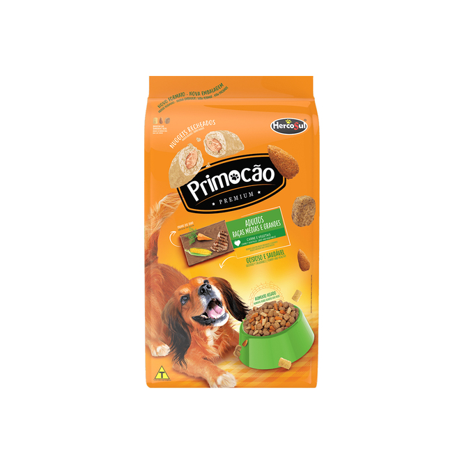 Alimento para perro premium original adulto carne y pollo Primocao 1 kilo