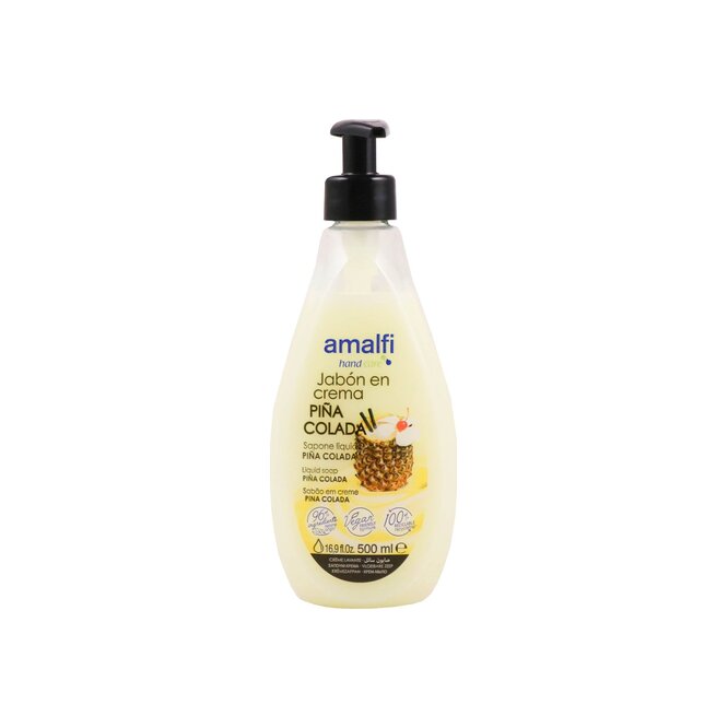 Jabón en crema aroma piña colada en frasco Amalfi 500 ml