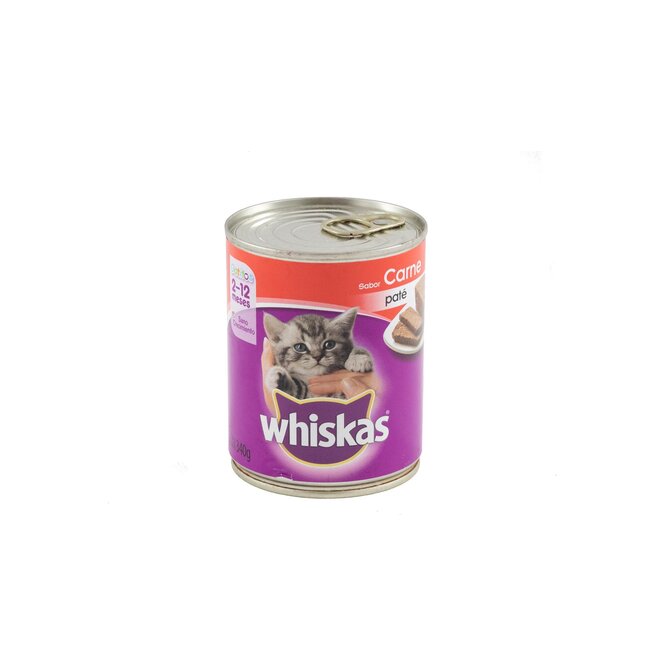 Alimento para gatitos sabor carne en lata Whiskas 340 gramos