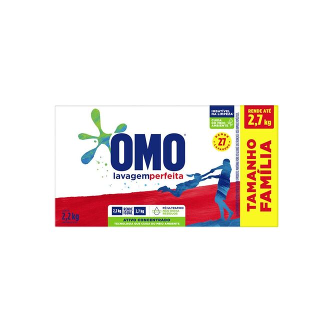 Jabón en Polvo Lavado Perfecto Omo 2,2 kilos