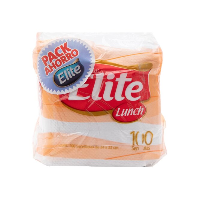 SERVILLETAS 100UN ELITE LUNCH 20UN PACK