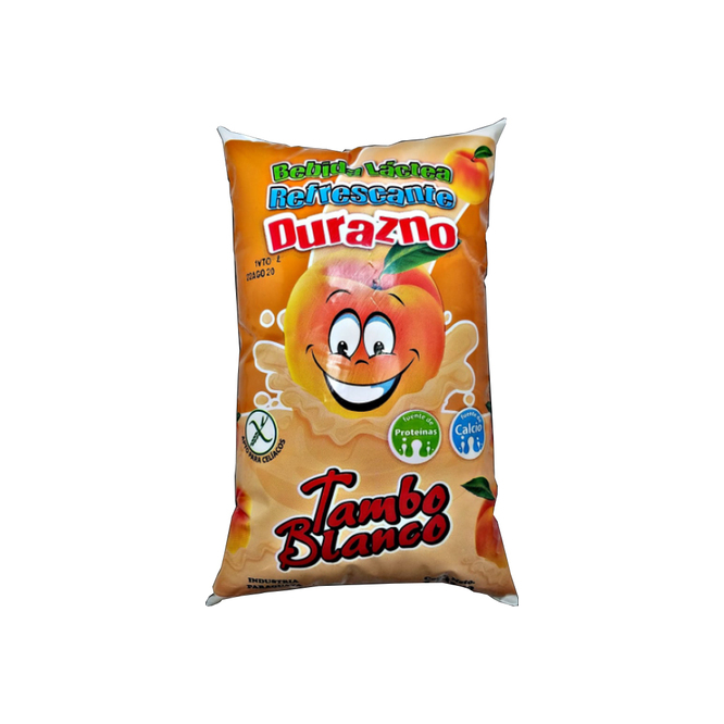 Bebida láctea sabor a durazno sachet La Pradera 1 litro