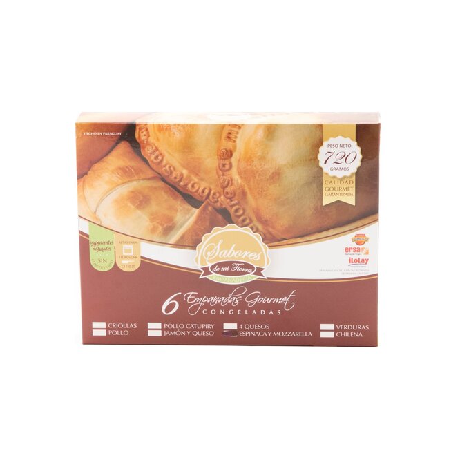 EMPANADAS GOURMET SABOR ESPINACA Y MUZZA