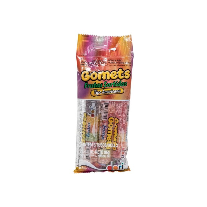 Gomas surtidas gomets paquete Dori 100 gramos