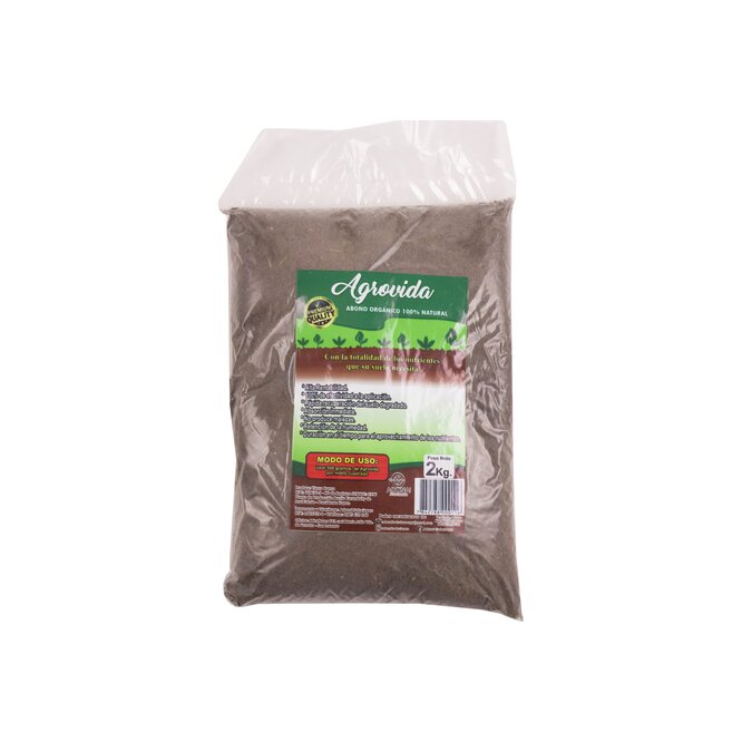 Abono Orgánico en bolsa Agrovida 2 kilos