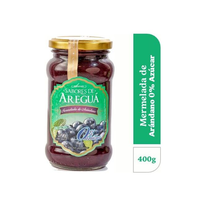 Mermelada de arándano sin azúcar Sabores de Areguá 400 gramos