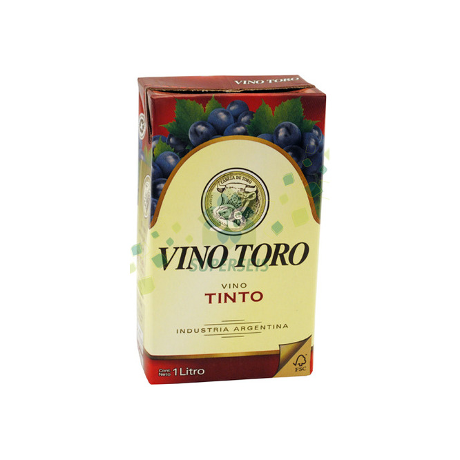 VINO TINTO TORO BRK 1 LT.