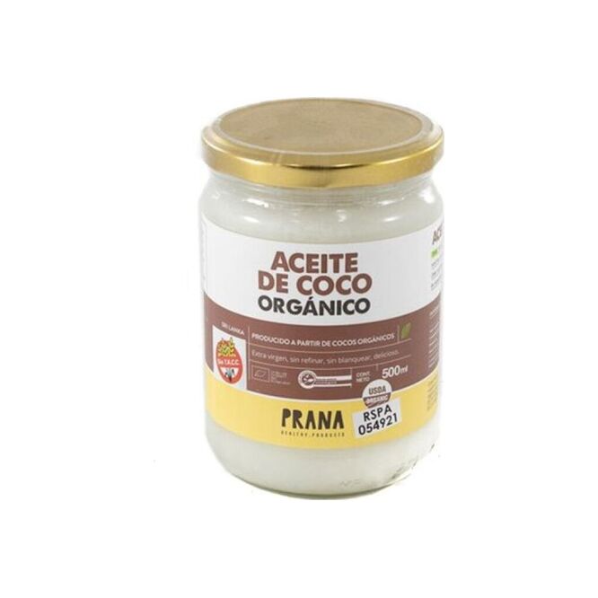 Aceite orgánico de coco Prana 500 ml