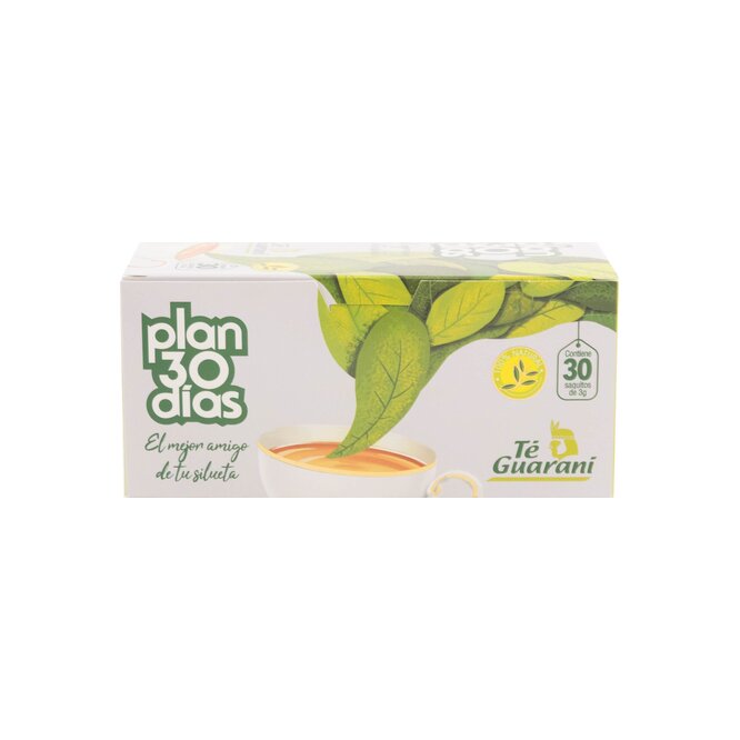 Té plan 30 días en saco Té Guaraní 30 unidades