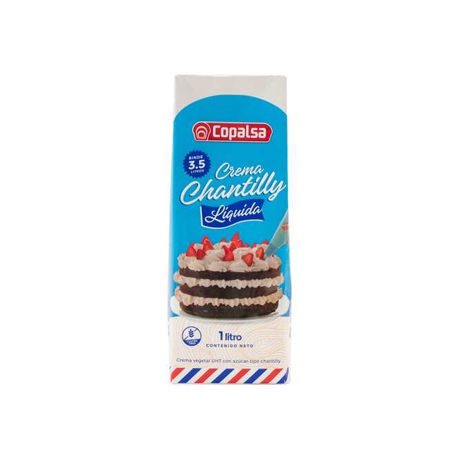Crema chantilly liquida tetra Copalsa 1 litro