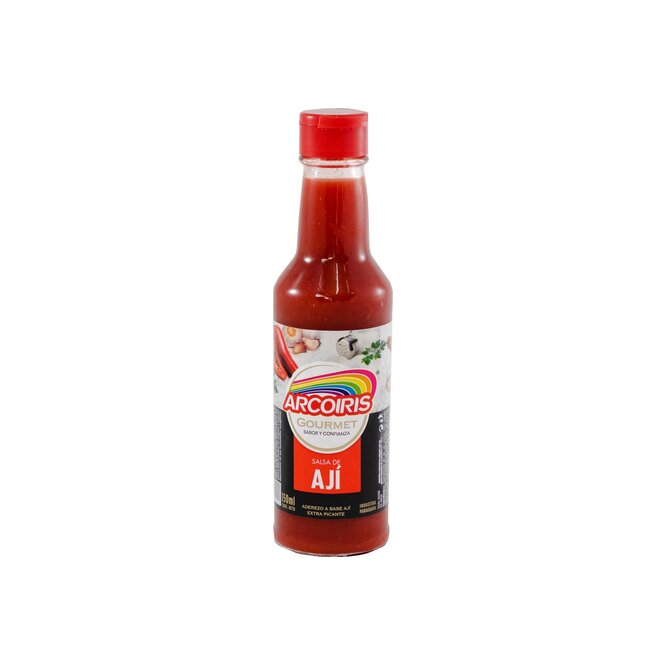 Salsa de ají picante frasco Arcoíris 150 ml
