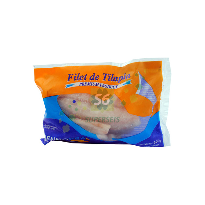 Filete de tilapia congelado paquete Mennopes 500 gramos