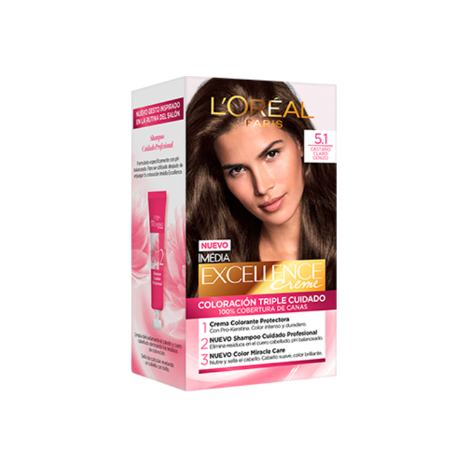 Tinte Excellence N° 5.1 kit L'Oréal Paris