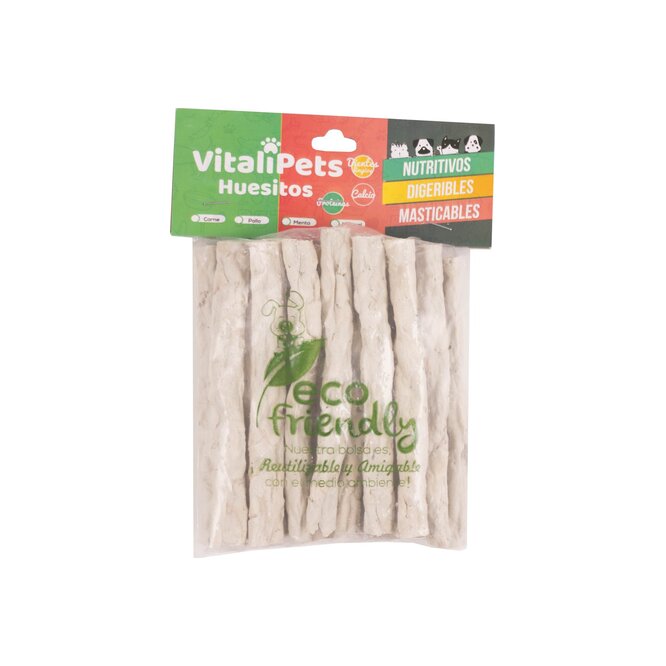Huesitos palitos blancos Vitalipets 20 unidades